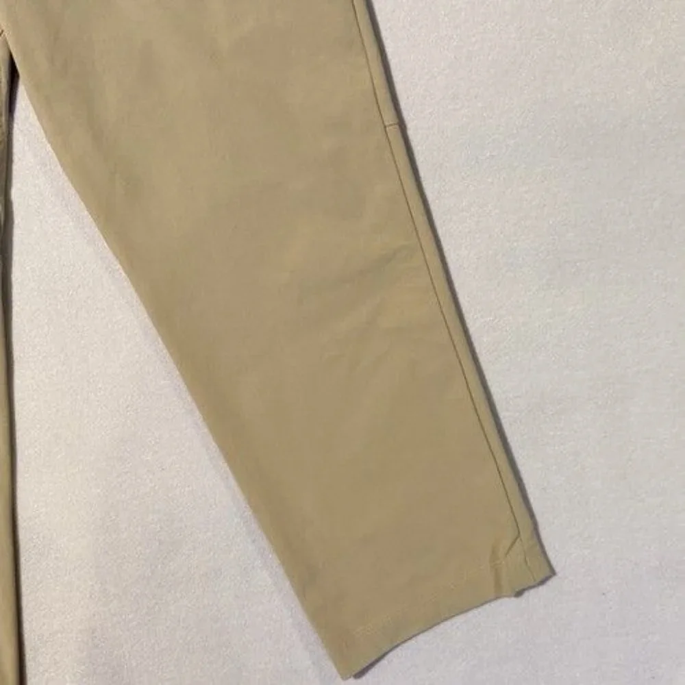 Mens Lululemon ABC Pants 34x27 Tofino Sand Khaki Classic Fit Warpstreme Commute